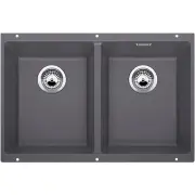 Blanco SILGRANIT PuraDur Double Bowl SinkRock Grey SUB350350UGK5
