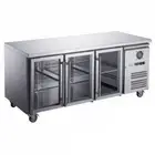 FED-X Three Glass Door Bench Fridge - XUB6C18G3V GRS-XUB6C18G3V
