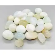 1 lb Jade, White tumbled stones