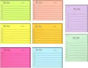 Zadanle 8 Pack to Do List Sticky Notes, 400 Sheets Lined Post it Notes, Self-Stick Note Pads, Adhesive Memo to Do List for Planner Reminder Studying, Home Office School (3.9x2.7 and 3.5x2.9 inch)