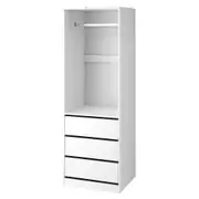 Wardrobe Clothes Closet Storage Organizer White