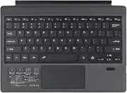 Wirel BT Keyboard Portable Ultra-Thin Backlight Tablet Keyboard with Large Size pad Compat with Surface Pro 3/4/5/6/7 Black One Size
