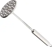 Luxshiny Stainless Steel Round Potato Ricer Versatile Food Pressing Tool for Fruit and Vegetable Puree Kitchen Gadget for Mashed Potatoes Carrots and Pumpkins
