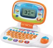 VTech - My Laptop - Educational Laptop Toy for Kids - 155403, White/Orange