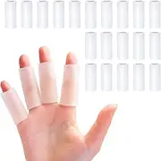 Reppkyh 16 Pcs Finger Sleeves Protectors Silicone Finger Protectors Silicone Finger Sleeve Finger Covers Cushions and Protects Gel Rubber Finger Shields Provide Relief for Cracked Finger