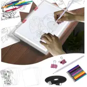 Looeoodoo A4 Rechargeable Light Pad Kit, Portable Light up Box Ultra-Thin Batter