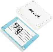 80pcs Music Note Flashcards for Double Sided Music Learning Tools for Piano Violin and More Durable Study Aid