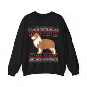 Red Australian Shepherd Christmas Sweater Red Tri-Aussie Gift Mom Dad Sweatshirt