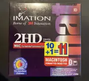 3M High Density DS , HD Diskettes, Macintosh Formatted (NEW Factory Sealed)