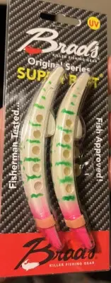 BRAD’S 2-Pack Super Bait Cut Plug UV “SA-WEET” type Lure *RARE*