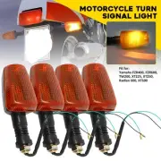 4PC Front/Rear Turn Signal Light Lamp For Yamaha FZR400 FZR600 TW200 XT225 XT250