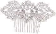 FOMIYES Bridal Hair Accessories Bridal Hair Comb Crystal Hair Comb Crystal Hair Side Combs White