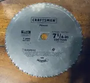 Vintage Craftsman USA 7 1/4" Saw Blade 100 Tooth Steel 932257 Plywood NEW
