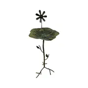 Willow & Silk 93cm Garden/Outdoor Standing Lily Pad Bird House/Feeder Home Decor