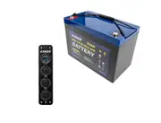 Adventure Kings 98AH AGM Deep Cycle Battery + 12V Accessory Panel 2 USB sockets