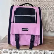 Pet Carrier Backpack Expandable Travel Bag Airline Approved Comfort Mesh