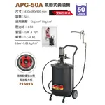 【雙魚五金】狼頭牌 APG-50A 50L氣動式黃油泵浦機  氣動牛油桶 氣動黃油桶 移動式 黃油機 牛油機APG 50