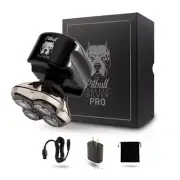 Skull Shaver Pitbull Silver PRO: Electric Head Shaver for Men, Wet & Dry Bald...