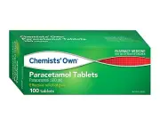 Chemists' Own Paracetamol Effective Relief Of Pain Gentle In Stomach 100 Tablets