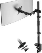 Single Monitor Arm Desk Mount Extra Tall Fully Adjustable Monitor Mount Holds
