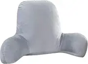Reading Pillow, Bed Rest Pillow with Wrist and Back Support Pillow Bed Wedge Large Adult Backrest with Arms for Lounging, Watching TV, Reading