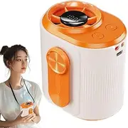 Portable Fan - Portable Wearable Belt Fan - Strong Airflow, Multi-levels Adjustable, USB Rechargeable Cooling Device for Gym Outdoor Running Beach Hot Weather