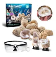 NEW! Discovery Kids Toy Mystery Crystals Geode Excavation Kit 14pc