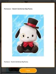NWT Pochacco 13" Gentleman Stylish Beagle Dog Puppy Stuffed Plush Toreba Sanrio!