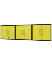 Manhattan Comfort Set of 3 Eiffel Floating Garage Cabinets