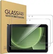 carinacoco 2 Pack Screen Protector for Galaxy Tab Active 5 Pro 10.1 inch, 9H Toughness Premium Shatterproof Scratch-Resistant Anti-Fingerprint No-Bubble HD Ultra Clear Tempered Glass Screen Protector