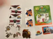 MISCELLANEOUS ASSORTMENT OF TEMPORARY TATTOOS FOR KIDS & TEENS SPONGE BOB