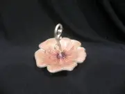 New - Cynthia Rowley Lacquered Enamel Metal Flower Ring Holder