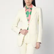[ETRO] White Jacquard Jacket With Crossover Detail 42 IT White
