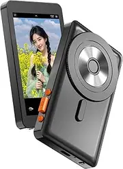 Phone Vlog Selfie Monitor Screen,4K Magnetic Back Camera Selfie Monitor,Using Phone Rear Camera for Selfie Vlog, Live Stream