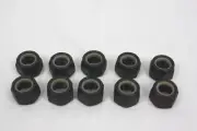 250 PACK Nylon Insert Lock Hex Nut 7/16"-14 Coarse Grade 8 Steel 10-Nuts