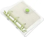 GOOHOCHY Transparent Cover Mini Notepad Compact Ring Design Scrapbooking Notebook Lightweight Portable Writing Pad Friends Students for All Occasions