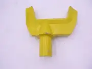 Miller Short Axle Fork 5" Wide Opening Yellow 2" Shaft Dia.
