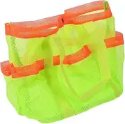 [WESIEVYA] Large Capacity Sending Mesh Bag for Beach Travel Mesh Pouch Large Beach Tote Toiletry Storage Bags
