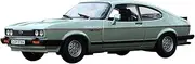 Scale Finished Model Car 1:24 Miniature Replica Cars for Ford Capri 1982 Classic Model Collectible Cars Diecast Vehicles Miniature Replica Car