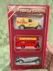 Matchbox Models of Yesteryear Gift Set - 3 Classic Cars includes Toblerone
