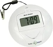 Geemarc SBP100 SBP100-Extra Loud Portable Vibrating Alarm Clock Specialized for Hearing Impaired and Heavy Sleepers-UK Version, White