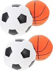4pcs Boys and Girls Ball Pit Inflatable Balls Toddler Basketball Hoop PVC Material Safe Fun Plaything