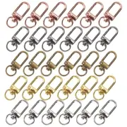 30pcs Metal Lobster Claw Clasps Swivel Lanyards Trigger Snap Hooks Strap for ...