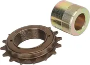Freewheel Adapter Kit, 16T Freewheel with 20mm Adapter Replacement Lightweight Flywheel Adapter Kit for Electric Tricycles Motorcycles Karts