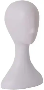 Plastic Female Mannequin Wig Hair Hat Scarf Manikin Head Model Display Stand,...