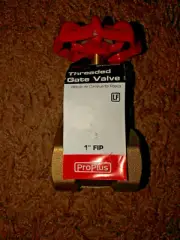 Proplus 1” Brass Threaded Gate Valve Female 125psi Steam 150psi WOG Mfg# 270889