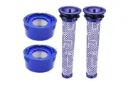 2-Pack Filter Kit for Dyson V7 V8 Absolute Animal Motorhead, 2 Pre + 2 Post Filters