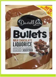 2x Darrell Lea Liquorice Bullets Milk Chocolate 850g
