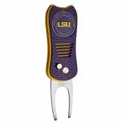 LSU Tigers Switchblade Divot Tool with ball marker magnet attach