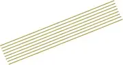 uxcell 8pcs Brass Rods 1/6" x 12" Brass Solid Round Stock Lathe Bar for Knife Handles Pin DIY Craft Model Plane(4mm in Diameter)